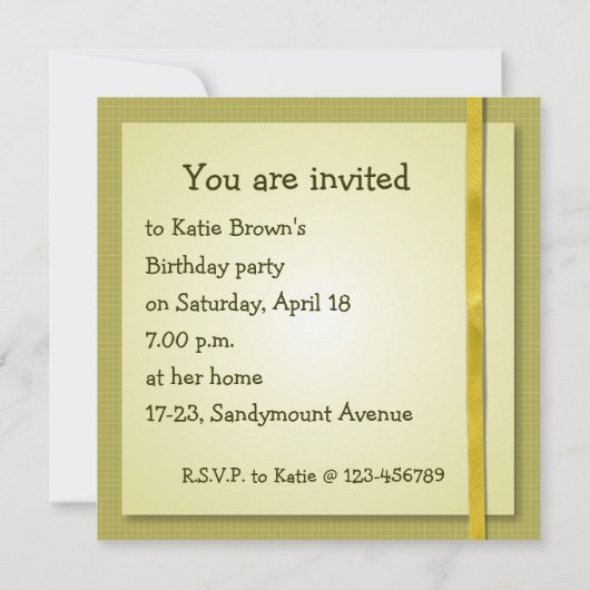 スヌグ·パグ 招待状 (裏面)