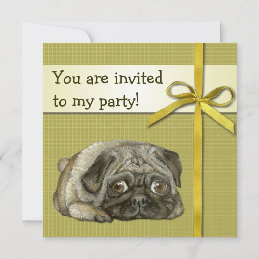 スヌグ·パグ 招待状 (正面)
