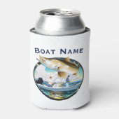 スヌック魚釣りサンセットトラック車帽 缶クーラー (缶正面)