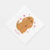 スヌフィーハート&スターズグラフィック スタンダードランチョンナプキン (角)