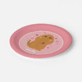 スヌフィーハート&スターズグラフィック ペーパープレート (アングル)