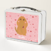 スヌフィーハート&スターズグラフィック メタルランチボックス (正面)