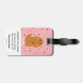 スヌフィーハート&スターズグラフィック ラゲッジタグ (裏面横)