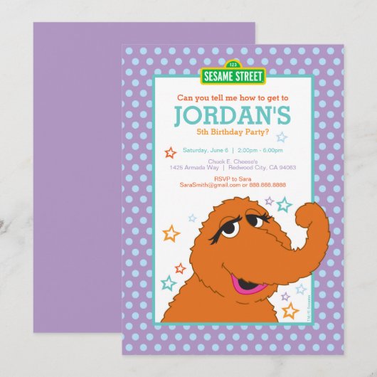 スヌフィ誕生日 招待状 (正面/裏面)