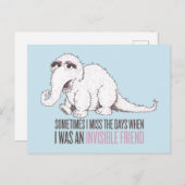 スヌフルパグス |時々恋しく思の日 ポストカード (正面/裏面)