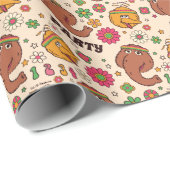 スヌフルーパグスとビッグバードグルービーの花柄 ラッピングペーパー (ロールコーナー)