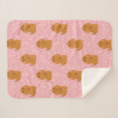 スヌフルーパグスピンク水玉模様パターン シェルパブランケット (正面(横))