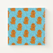 スヌフルーパグスブルースターズ&ドットパターン ノートブック (裏面)