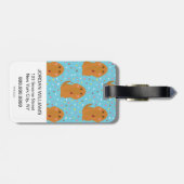 スヌフルーパグスブルースターズ&ドットパターン ラゲッジタグ (裏面横)