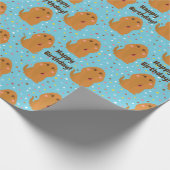 スヌフルーパグスブルースターズ&ドットパターン ラッピングペーパー (角)