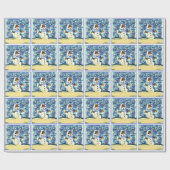 スヌーイ雪だるま ラッピングペーパー (フラット)