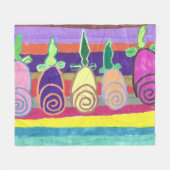 スヌーイ・シュロード フリースブランケット (正面(横))