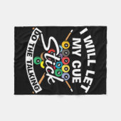 スヌーカーのゲーム私のキュースティックプール選手のビリヤーを許可 フリースブランケット (正面(横))