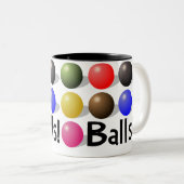 スヌーカーのプレーヤーおよびすべてのための球のマグ! ツートーンマグカップ (正面右)