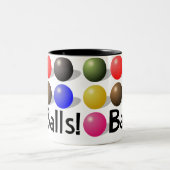 スヌーカーのプレーヤーおよびすべてのための球のマグ! ツートーンマグカップ (中央)