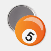 スヌーカーのプールボール マグネット (正面/裏面)