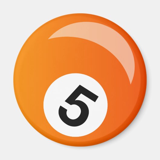 スヌーカーのプールボール マグネット (正面)