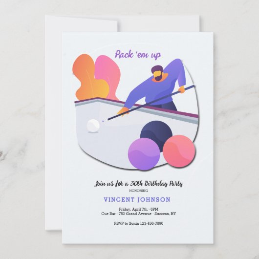 スヌーカーの招待状 招待状 (正面)