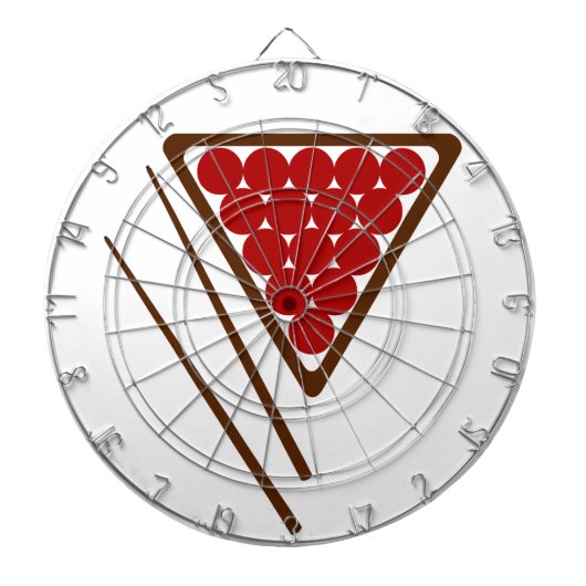 スヌーカーの棚およびスヌーカーの手掛り ダーツボード (正面)