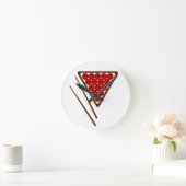 スヌーカーの棚およびスヌーカーの手掛り ラウンド壁時計 (ホーム)