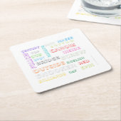 スヌーカーをテーマにしたコースター スクエアペーパーコースター (アングル)