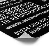 スヌーカークラブポートレート，プール，スヌーカークラブアドバート ポスター (角)