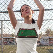 スヌーカーテーブルウォメンズシャツ Tシャツ