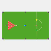 スヌーカーテーブルステッカー 長方形シール (正面)