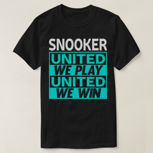 スヌーカービリヤード1 Tシャツ (デザイン正面)