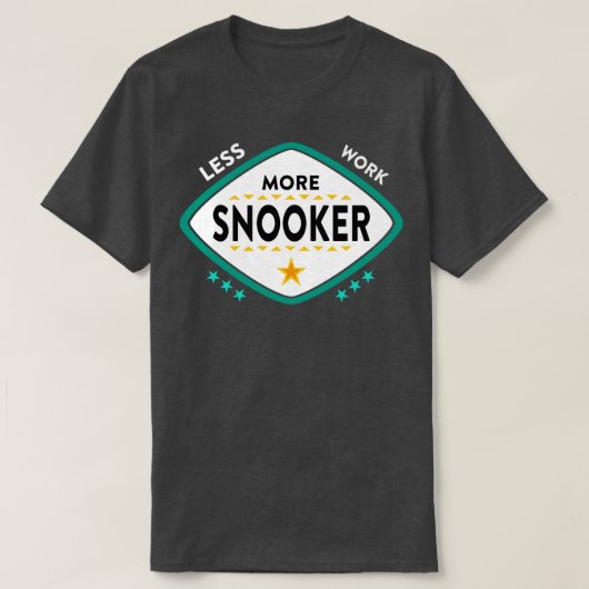 スヌーカービリヤード Tシャツ (デザイン正面)