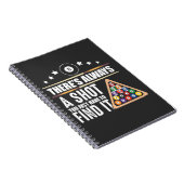 スヌーカーファンのためのビリヤードのチームプールプレーヤーのギフト ノートブック (右側)