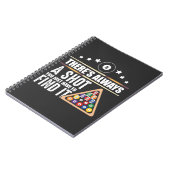 スヌーカーファンのためのビリヤードのチームプールプレーヤーのギフト ノートブック (左側)