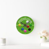 スヌーカープレイヤーズスヌーカールーム ラウンド壁時計 (ホーム)