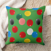 スヌーカーボールパターン(の模様が)あるおもしろい クッション (ブランケット)