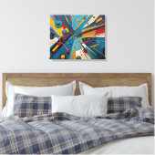 スヌーカーボール – カラフル抽象芸術油彩画 キャンバスプリント (インサイチュ (寝室))