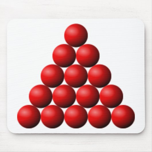 スヌーカー三角形 マウスパッド (正面)