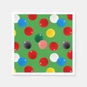 スヌーカー誕生日パーティー スタンダードカクテルナプキン (正面)