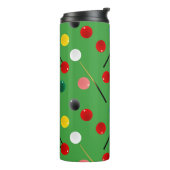 スヌーカー選手，ビリヤード台 タンブラー (回転左)