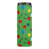 スヌーカー選手，ビリヤード台 タンブラー (裏面)