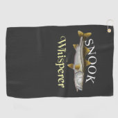 スヌークウィスパーラーダーク魚釣りタオル ゴルフタオル (横)