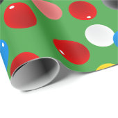 スヌークボールパターン（の模様が）あるカラフル ラッピングペーパー (ロールコーナー)