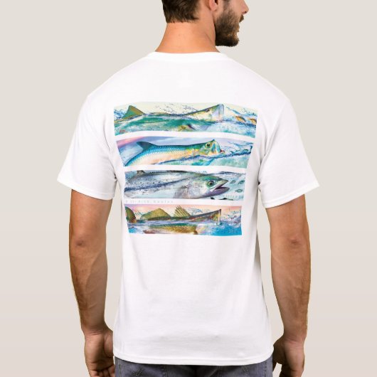 スヌーク,タルポン,マケレル,マス Tシャツ (裏面)