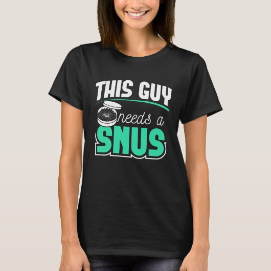 スヌースギフト 無煙 禁煙 ニコチン対策 に Tシャツ (正面)