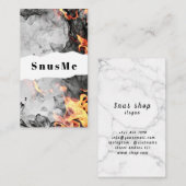 スヌースショップ タバコ VAPE スモーク CBDオイル 名刺 (正面/裏面)