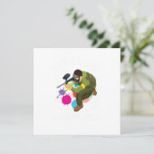 スヌーズスヌーズで打撲！ペイントボールプレイヤーのマーカギフト 招待状 (スタンド正面)