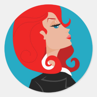 スヌーティ・レディ・ステッカー ラウンドシール