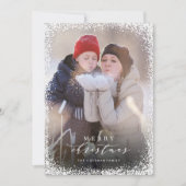 スヌードインメリークリスマスポートレートホリデーカード シーズンカード (正面)