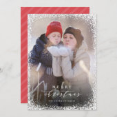 スヌードインメリークリスマスポートレートホリデーカード シーズンカード (正面/裏面)