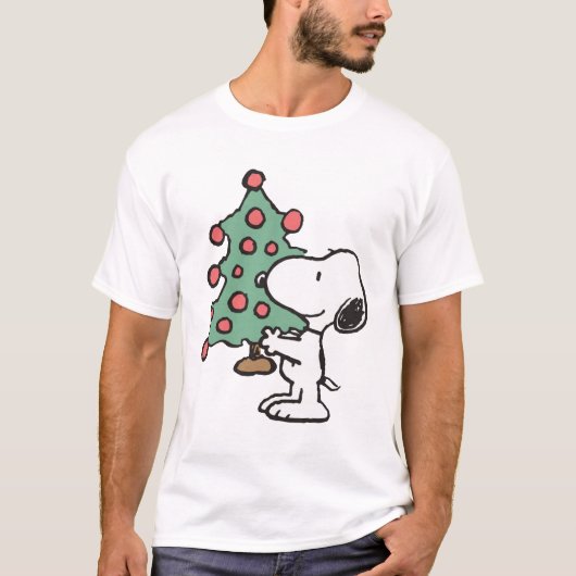 スヌーピークリスマスツリー Tシャツ (正面)