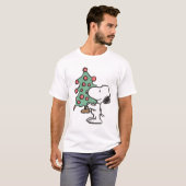 スヌーピークリスマスツリー Tシャツ (正面フル)